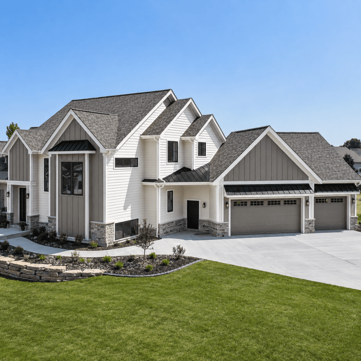 Completed siding project