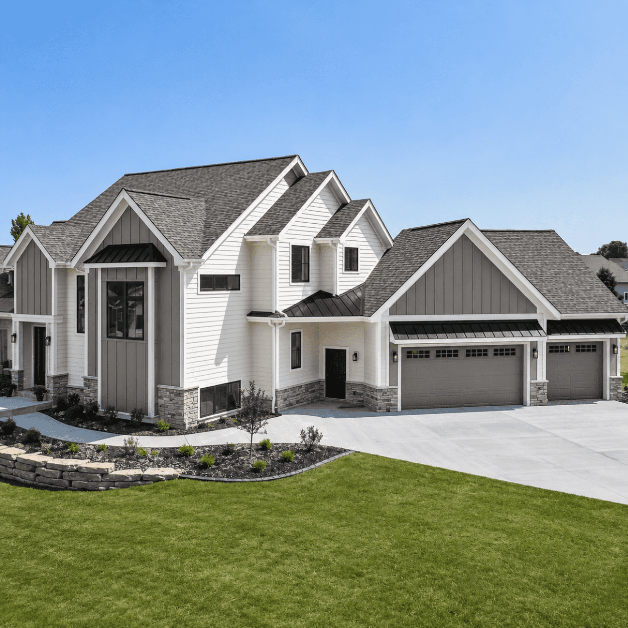 Completed siding project